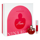 Nina Ricci Nina 2PCS Gift Set - 50ML EDT Spray + 2.5G Pink Lipstick (Women)